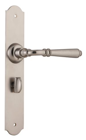 TRADCO DOOR LEVER REIMS PRIVACY PAIR SATIN NICKEL