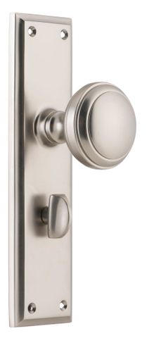 Tradco TRA6566P Door Knob Milton Privacy Pair Satin Nickel