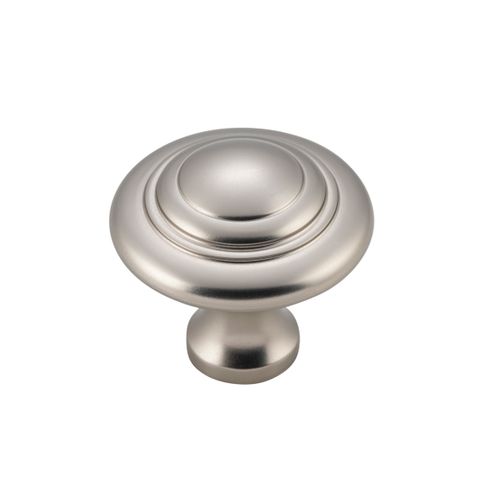 TRADCO CUPBOARD KNOB DOMED SATIN NICKEL D32XP29MM