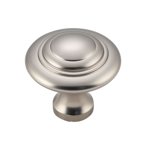 TRADCO CUPBOARD KNOB DOMED SATIN NICKEL D38XP35MM