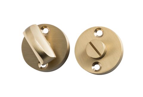 TRADCO PRIVACY TURN ROUND SATIN BRASS D35MM
