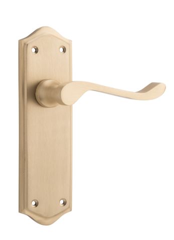TRADCO DOOR LEVER HENLEY LATCH PAIR SATIN BRASS