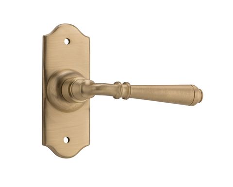 TRADCO DOOR LEVER REIMS LATCH PAIR SATIN BRASS