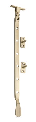 Tradco TRA6654 Casement Stay Base Fix Large Satin Brass L300mm