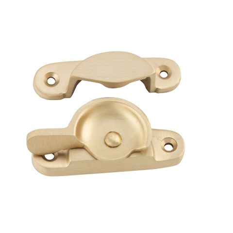 Tradco TRA6667 Sash Fastener Classic Satin Brass L65xw25mm