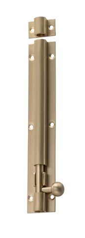 TRADCO BARREL BOLT SATIN BRASS L150XW25MM BOLT 7.5MM