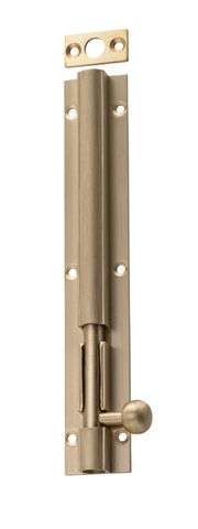 TRADCO BARREL BOLT LONG THROW SATIN BRASS THROW 30MM