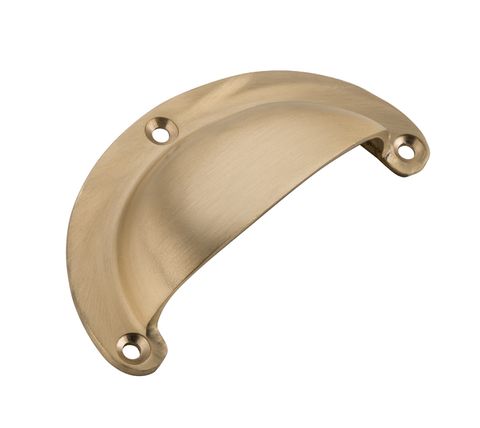 TRADCO DRAWER PULL CLASSIC LARGE SATIN BRASS L100XH40MM