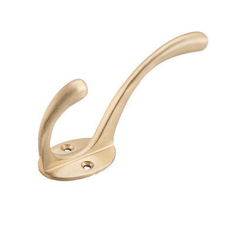 TRADCO HAT & COAT HOOK VICTORIAN SATIN BRASS H110XP50MM
