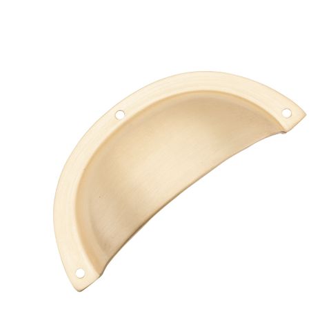 Tradco TRA6711 Drawer Pull Sheet Brass Classic Satin Brass H40xl97mm