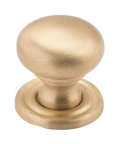 Tradco TRA6712 Cupboard Knob Classic Satin Brass D19xp20mm