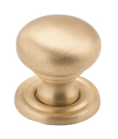 TRADCO CUPBOARD KNOB CLASSIC SATIN BRASS D19XP20MM