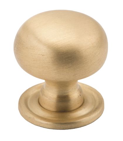 TRADCO CUPBOARD KNOB CLASSIC SATIN BRASS D25XP28MM