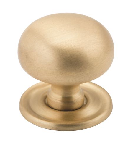 Tradco TRA6714 Cupboard Knob Classic Satin Brass D32xp32mm