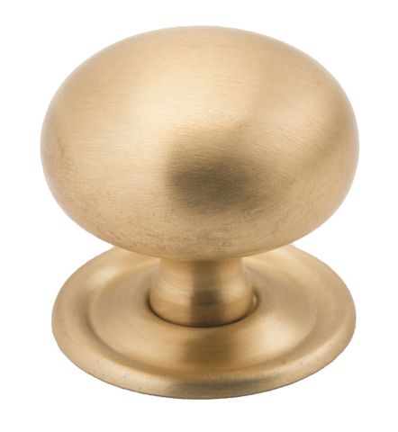 Tradco TRA6715 Cupboard Knob Classic Satin Brass D38xp36mm