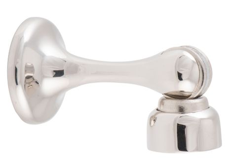 TRADCO DOOR STOP MAGNETIC POLISHED NICKEL D44XP75MM