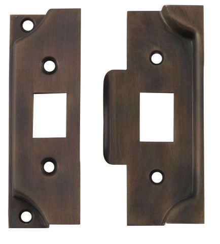 Tradco TRA9553 Tube Ltch Splt Cam Face Plate & Strike Kit Rebated Ab