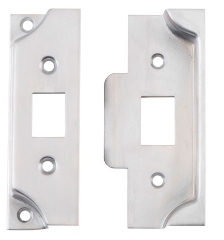 TRADCO TUBE LTCH SPLT CAM FACE PLATE & STRIKE KIT REBATED CP