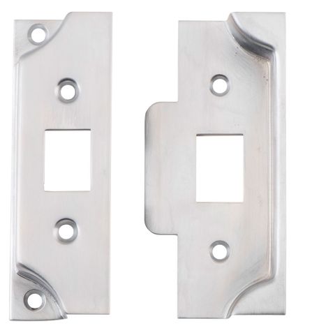 Tradco TRA9555 Tube Ltch Splt Cam Face Plate & Strike Kit Rebated CP