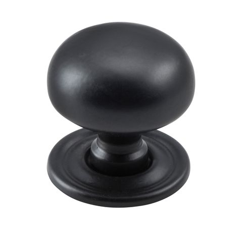 TRADCO CUPBOARD KNOB CLASSIC MATT BLACK D32XP32MM