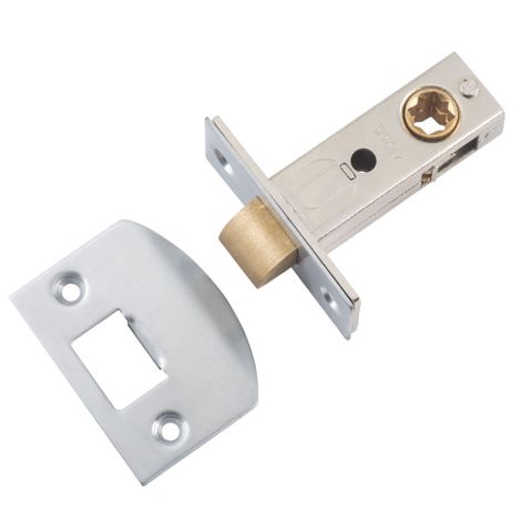 Tradco TRA9582 Tube Latch Splt Cam 'd' Strike Satin Chrome Bset 45mm