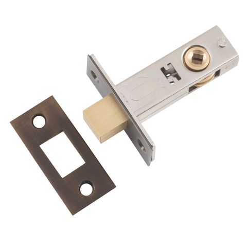 TRADCO PRIVACY BOLT ANTIQUE BRASS BACKSET 45MM