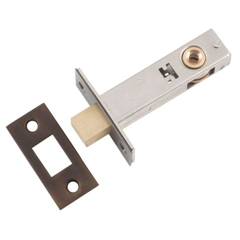 Tradco TRA9592 Privacy Bolt Antique Brass Backset 60mm