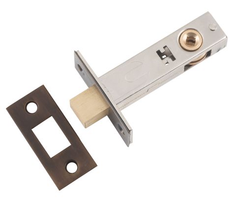 TRADCO PRIVACY BOLT ANTIQUE BRASS BACKSET 60MM