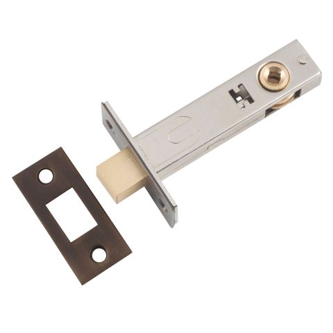 Tradco TRA9593 Privacy Bolt Antique Brass Backset 70mm