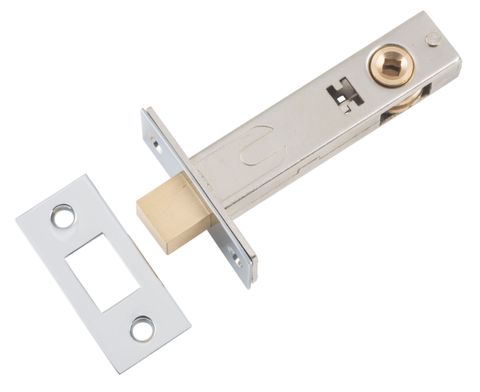 TRADCO PRIVACY BOLT CHROME PLATED BACKSET 70MM
