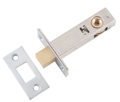 TRADCO PRIVACY BOLT SATIN CHROME BACKSET 60MM