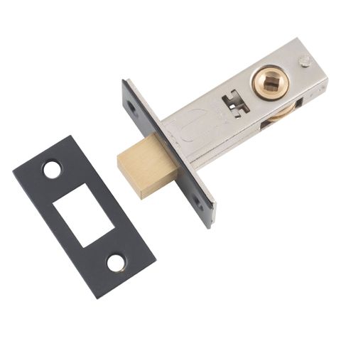 Tradco TRA9603 Privacy Bolt Matt Black Backset 45mm