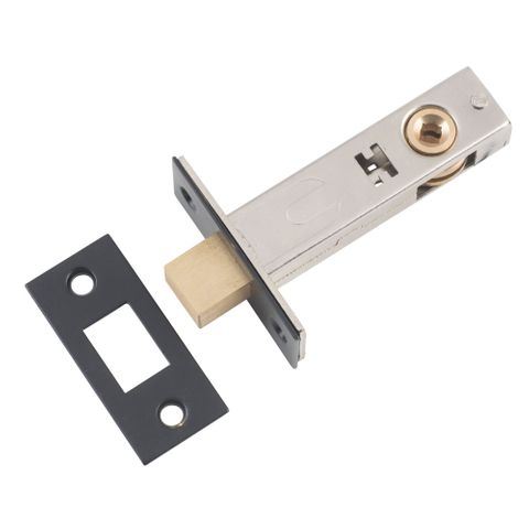 Tradco TRA9604 Privacy Bolt Matt Black Backset 60mm