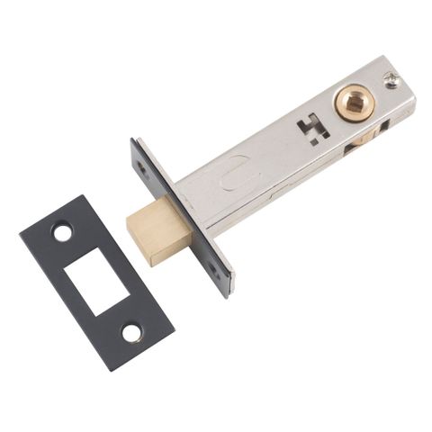 Tradco TRA9605 Privacy Bolt Matt Black Backset 70mm