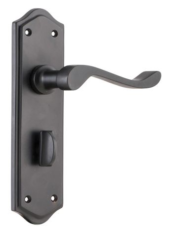 Tradco TRA9614P Door Lever Henley Privacy Pair Matt Black