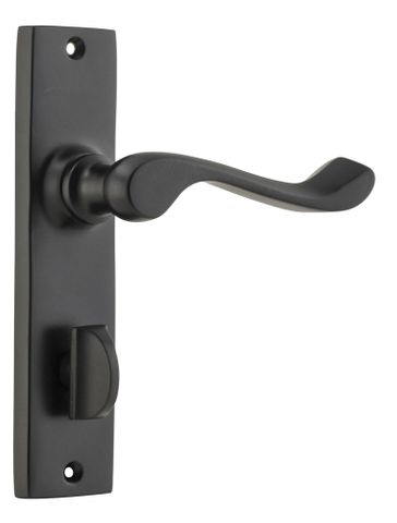 Tradco TRA9616P Door Lever Fremantle Privacy Pair Matt Black