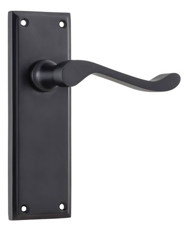 TRADCO DOOR LEVER CAMDEN LATCH PAIR MATT BLACK
