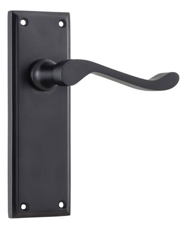 Tradco TRA9618 Door Lever Camden Latch Pair Matt Black