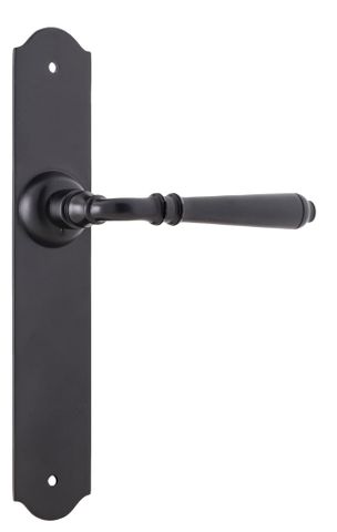 Tradco TRA9620 Door Lever Reims Latch Pair Matt Black H240xw43xp70mm