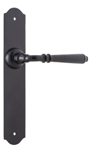 TRADCO DOOR LEVER REIMS LATCH PAIR MATT BLACK H240XW43XP70MM
