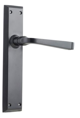 Tradco TRA9626 Door Lever Menton Latch Pair Matt Black