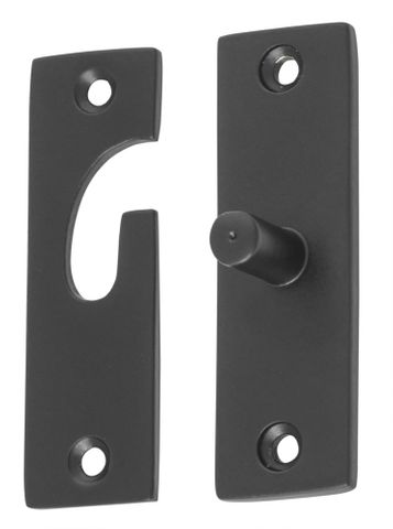 Tradco TRA9656 Fanlight Swivel Matt Black H73xw23mm
