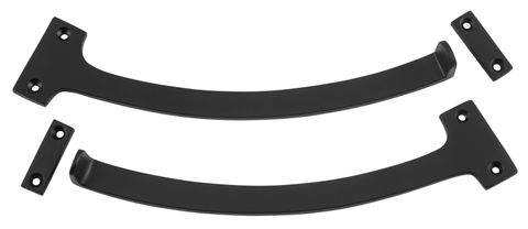 TRADCO FANLIGHT STOP PAIR MATT BLACK L190MM