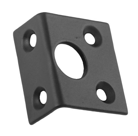 TRADCO RIGHT ANGLE KEEPER MATT BLACK BOLT 9MM