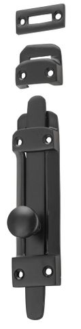 Tradco TRA9666 Tower Bolt Matt Black H118xw32mm