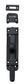 Tradco TRA9666 Tower Bolt Matt Black H118xw32mm
