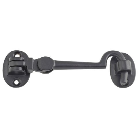 Tradco TRA9676 Cabin Hook Small Matt Black L100mm
