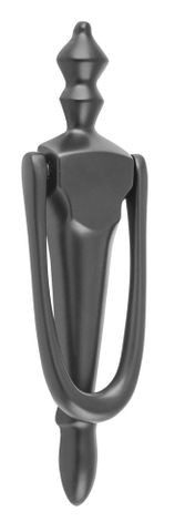 Tradco TRA9678 Door Knocker Victorian Matt Black H185xw45mm