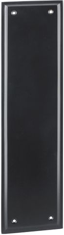 TRADCO PUSH PLATE MILTON MATT BLACK H300XW75MM