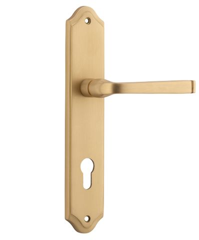 Dr TRA15220E85 Lvr Annecy Shouldered Euro B/Brass Ctc85mm H240xw50xp65mm